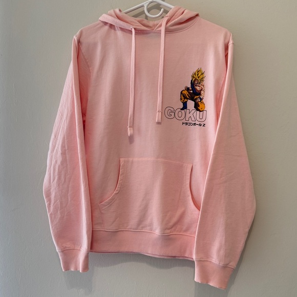 Dragon Ball Z Adult Hoodie-Small Sweater Light Pink - Picture 3 of 5